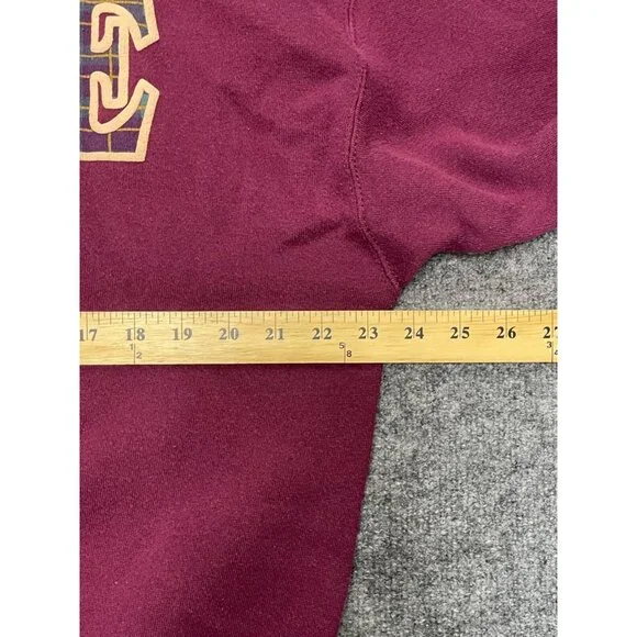 Vintage Maine Heavy Weight USA 3D textured logo American Spirit tag XL Burgundy - Picture 7 of 8